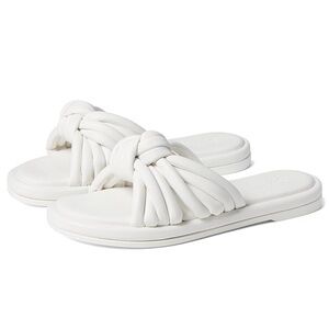 Seychelles Simply The Best WHITE Knot Slide Puff Sandals Sz 10